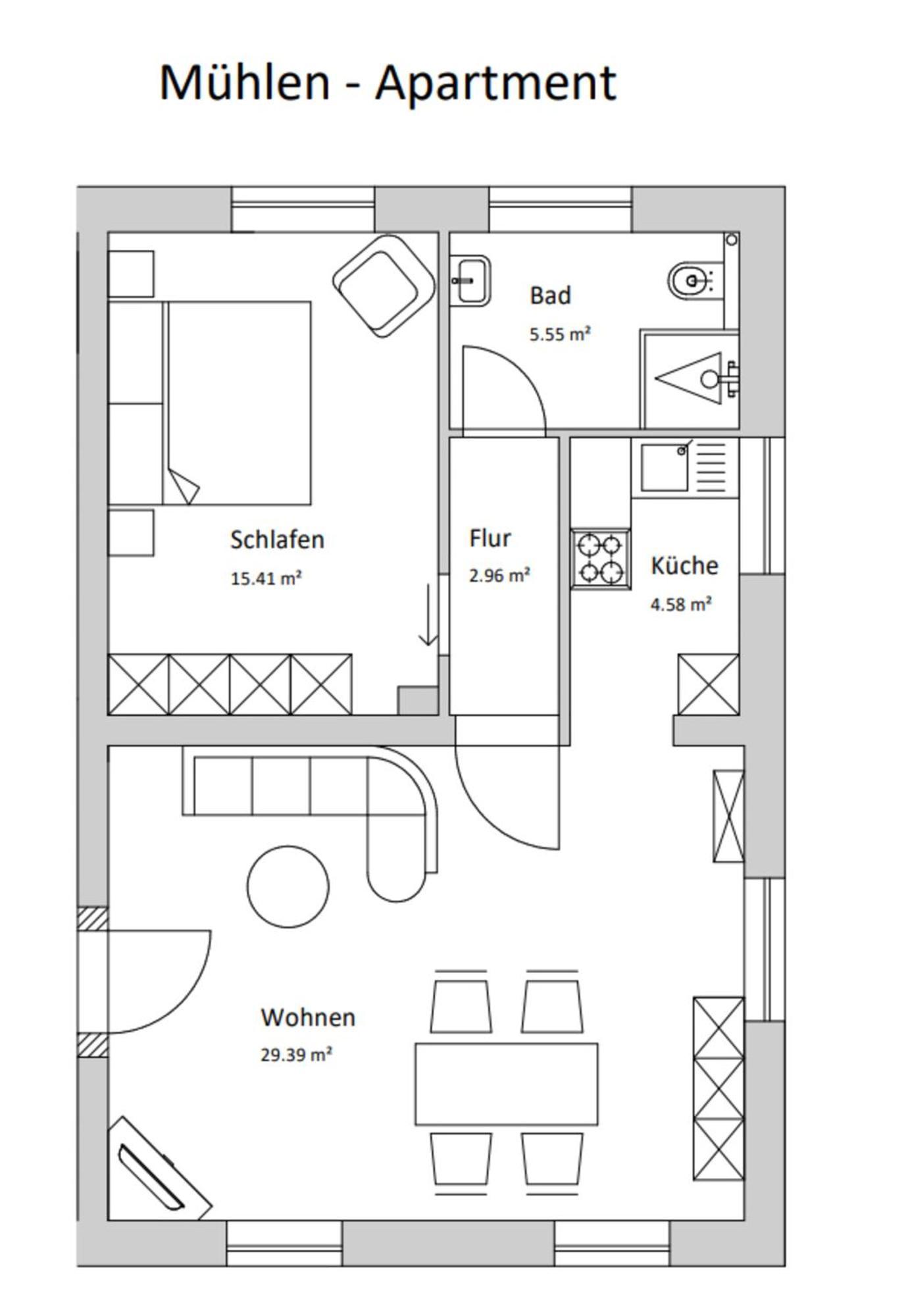 Mühlen-Apartment im Herrenhaus Rheinblick Xanten Exterior foto